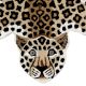 Leopard Rug Hand Tufted Woolen Rug For Home Decoration